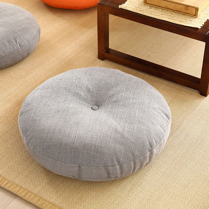 Cojín de asiento de meditación de lino con diseño Simple de loto, decoración para el hogar y la sala de estar - image 8