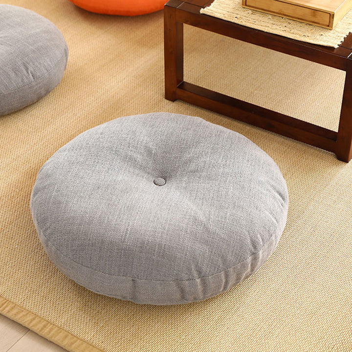 Cojín de asiento de meditación de lino con diseño Simple de loto, decoración para el hogar y la sala de estar - image 8