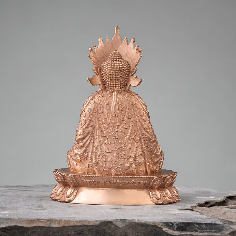 Estatua de cobre hecha a mano de la compasión de la estatuilla de Buda Shakyamuni Decoración - image 6