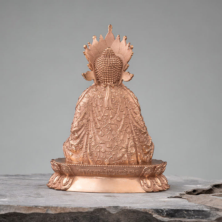 Estatua de cobre hecha a mano de la compasión de la estatuilla de Buda Shakyamuni Decoración - image 6