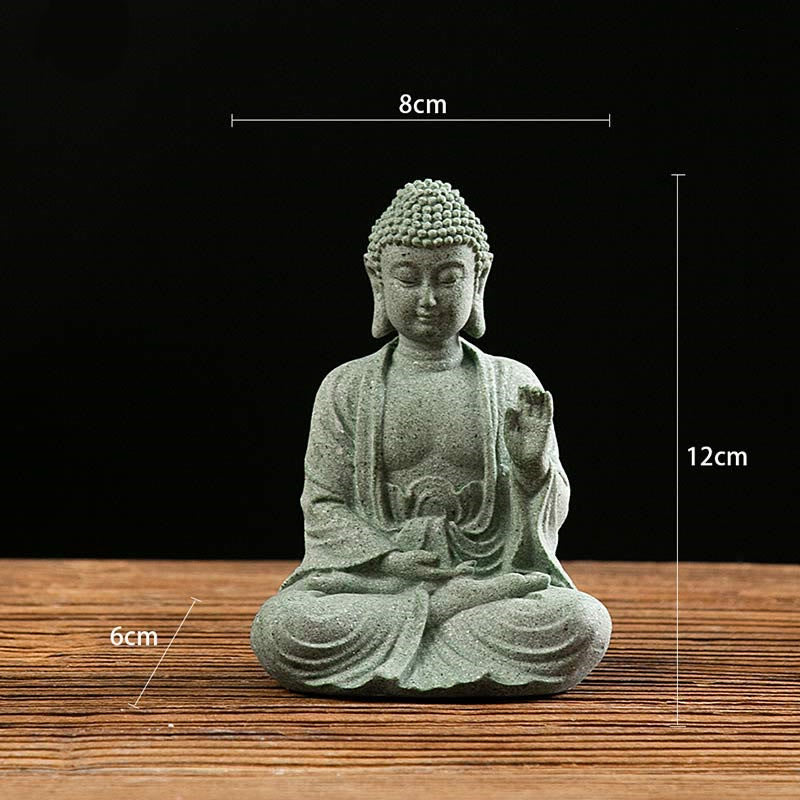 Estatua tibetana de meditación, contemplación, Buda, serenidad, compasión, decoración - Meditación 8*6*12cm - image 2