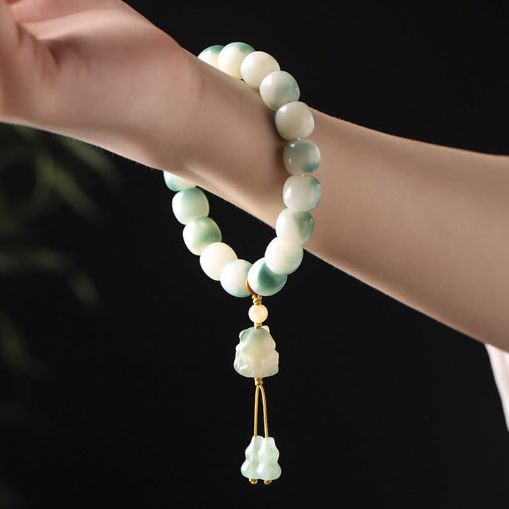 Pulsera de la paz con Buddha Stones, semillas de Bodhi, zorro de nueve colas, garra de gato, piña y garra - image 3