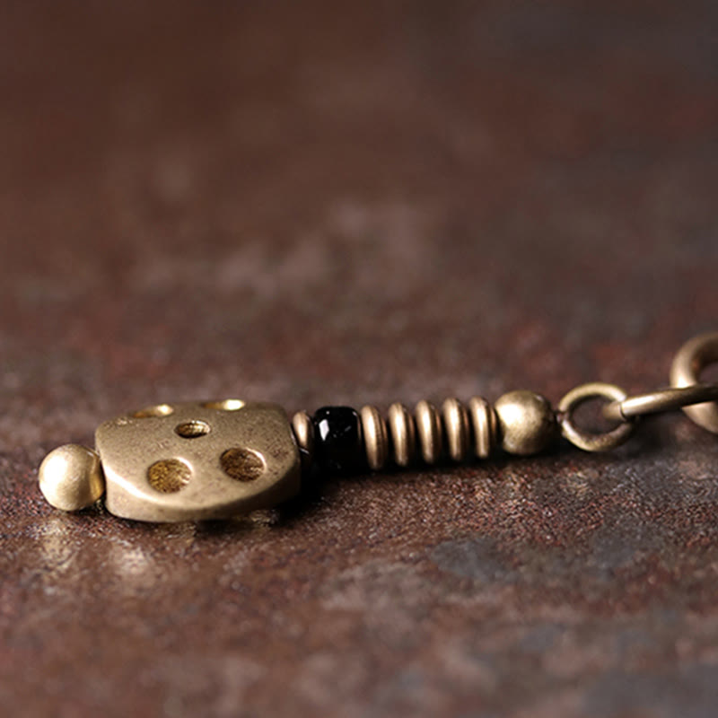 Pulsera multicapa positiva de cobre y madera de ébano, obsidiana, arcoíris , Buddha Stones