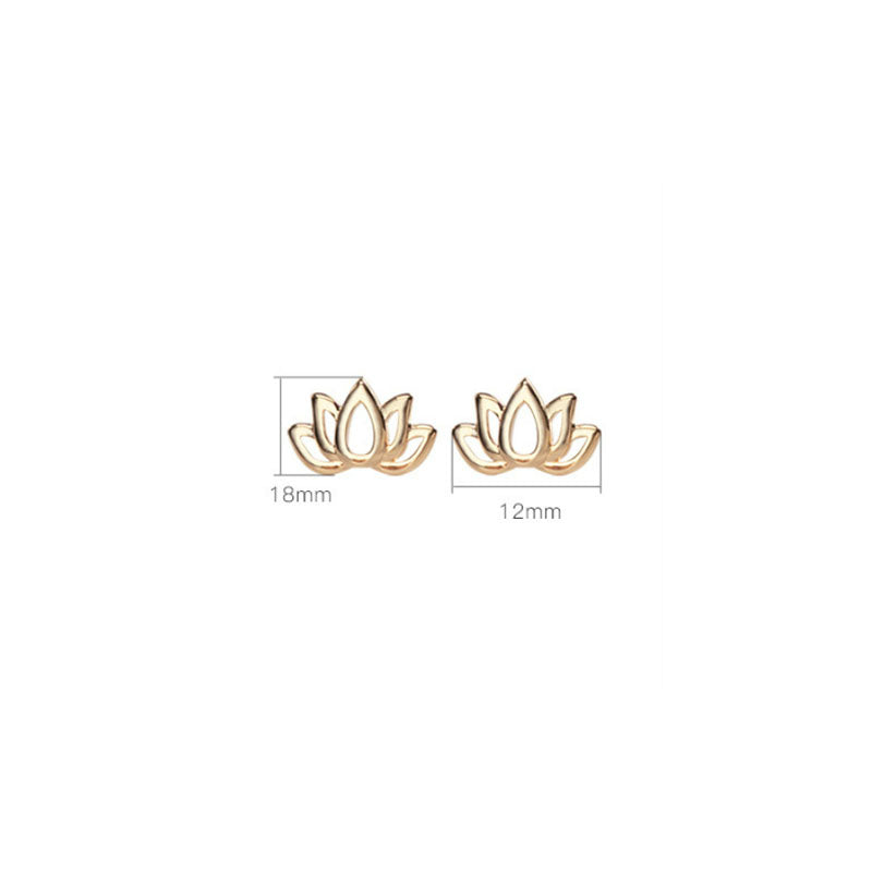 Pendientes de bendición de flor de loto de plata de ley 925 con Buddha Stones - image 8