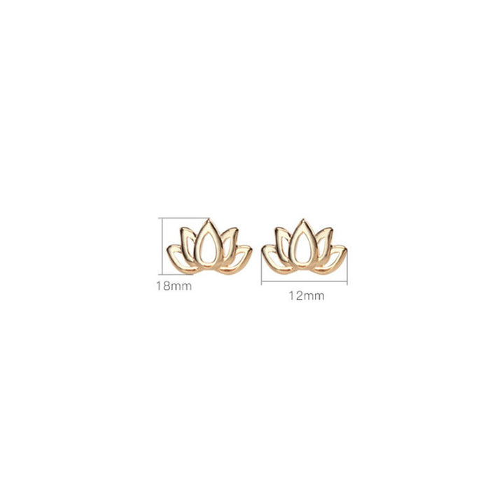 Pendientes de bendición de flor de loto de plata de ley 925 con Buddha Stones - image 8
