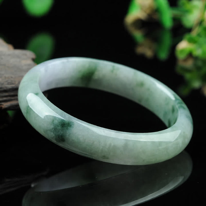 Brazalete de pulsera de prosperidad con bendición de la suerte de jade