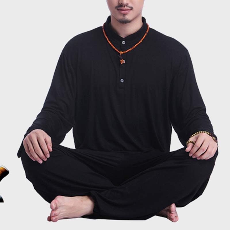 Conjunto de ropa para hombre, Buddha Stones , meditación, oración, Zen espiritual, Tai Chi, práctica de Yoga - image 23