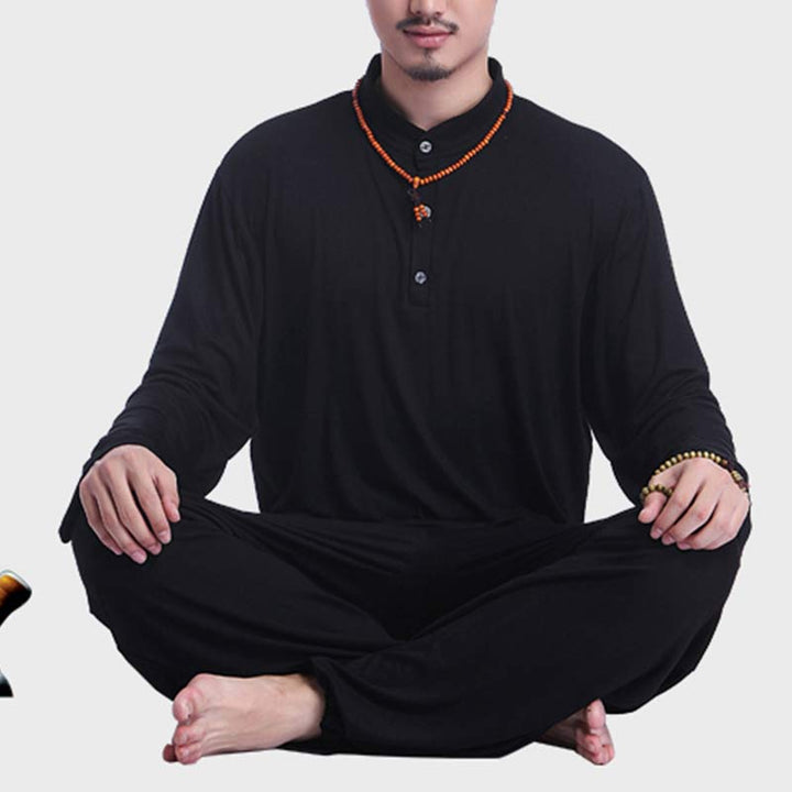 Conjunto de ropa para hombre, Buddha Stones , meditación, oración, Zen espiritual, Tai Chi, práctica de Yoga - image 23