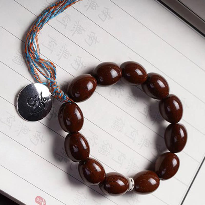 Buddha Stones tibetanas naturales, oro púrpura, rata OM, zodíaco chino, nueve palacios, ocho diagramas, pulsera de riqueza
