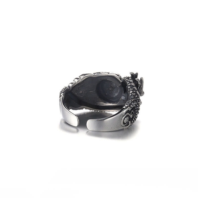 Anillo de éxito de protección Dragon Paw Yin Yang