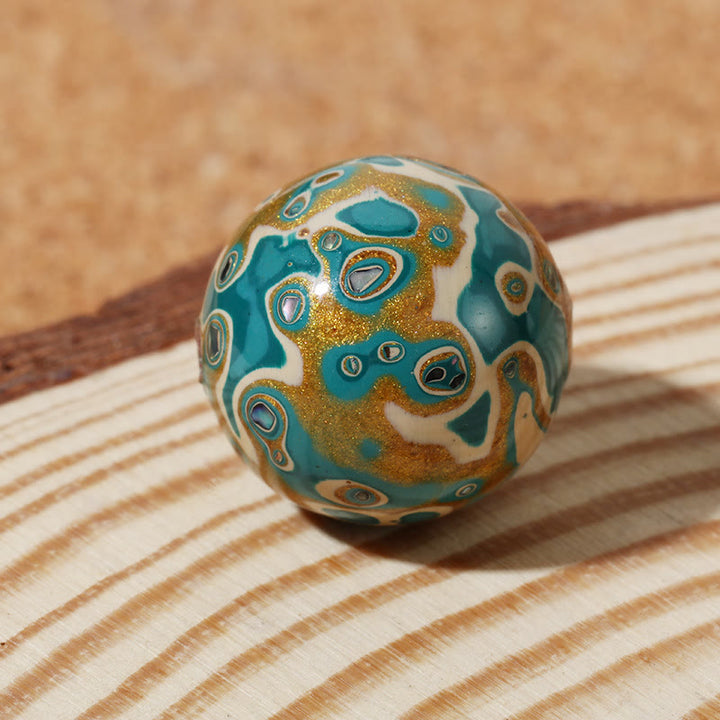 Pulsera Calm con cuentas de laca multicolor natural y piedras de Buddha Stones
