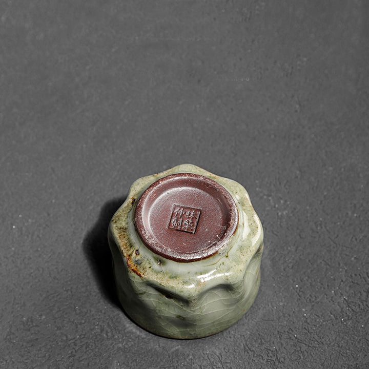 Buddha Stones hechas a mano, textura de hielo agrietada Simple, taza de té de cerámica china Jianzhan, taza de té de Kung Fu