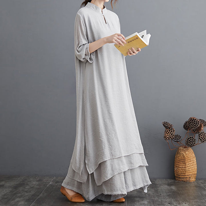 Conjunto de ropa de Yoga para mujer, Buddha Stones, patrón Simple, meditación, oración, práctica Zen espiritual, Yoga - Conjunto gris (camiseta y pantalón) - US12, UK/AU16, EU44 (2XL) - image 0