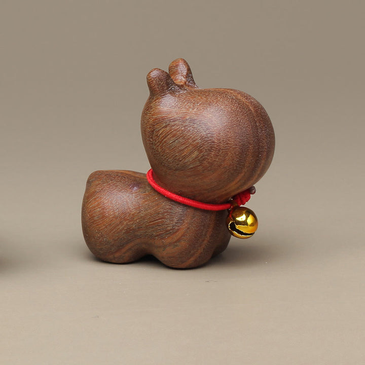 Buddha Stones Sándalo Verde Hoja Pequeña Sándalo Rojo Lindo Gato Animales Calmante Paz Decoraciones