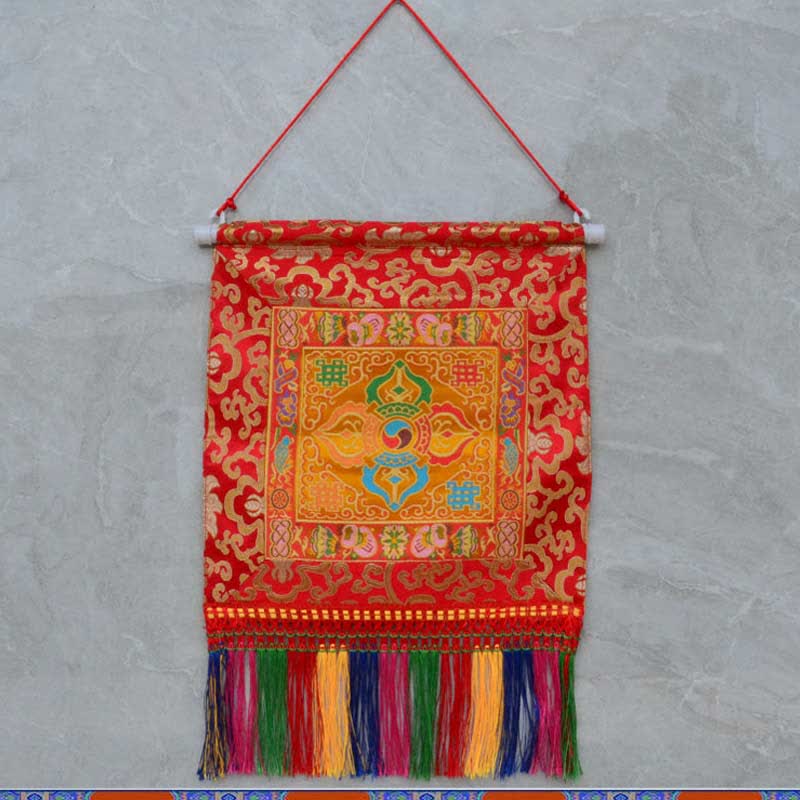 Arte de pared de poder espiritual de símbolos auspiciosos de Vajra