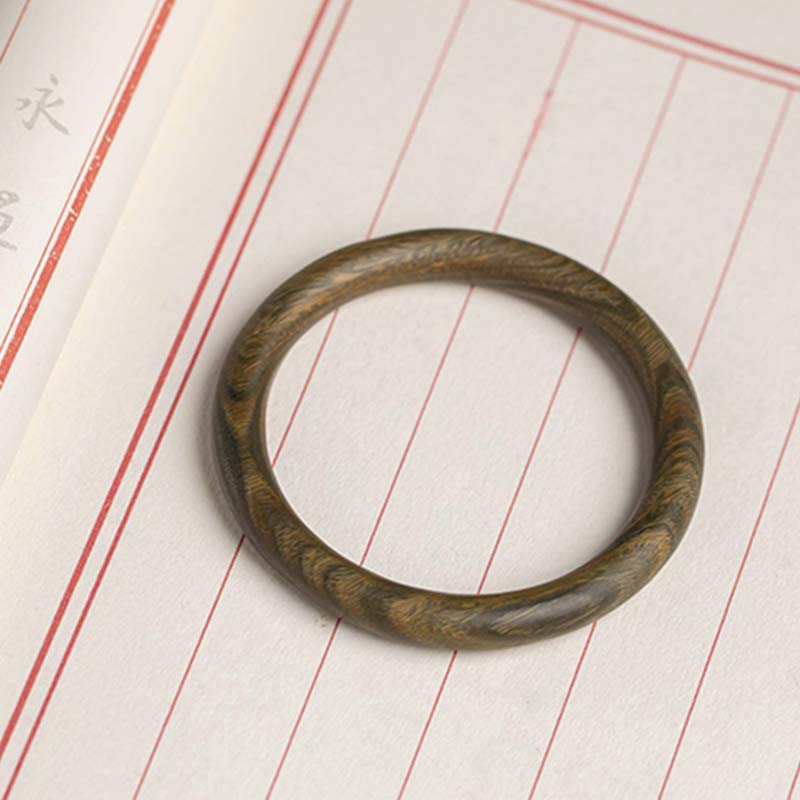 Brazalete de protección de sándalo verde de ébano rojo de hoja pequeña tibetana con Buddha Stones - image 22