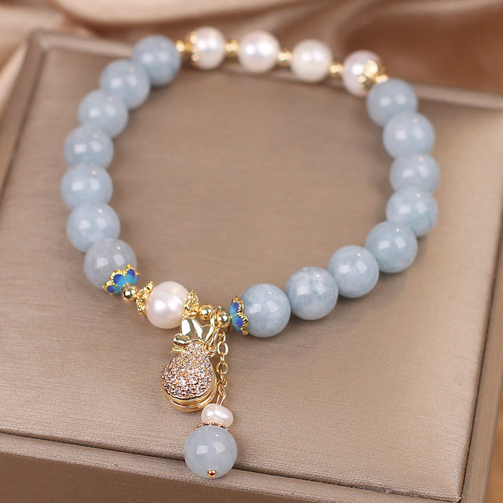 Pulsera con dijes para bolsa de dinero de la fortuna, Buddha Stones