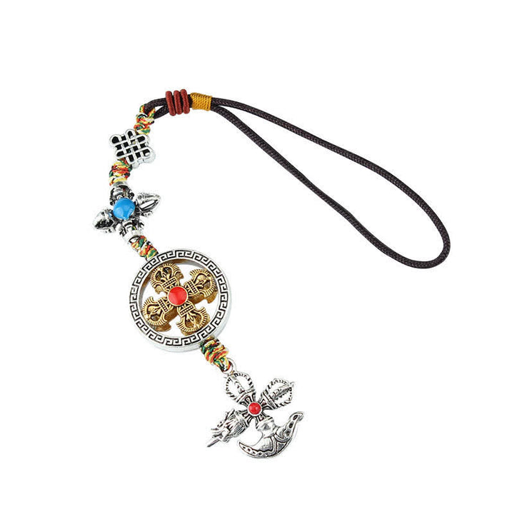 Decoración colgante para coche con poder espiritual del Tíbet Vajra