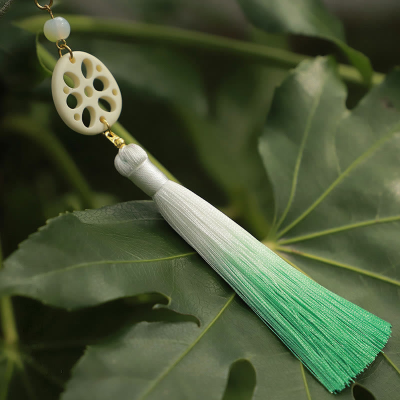 Buddha Stones suerte bordado loto Koi pez conejo flor Hanfu bolso bandolera bolso de hombro - image 7