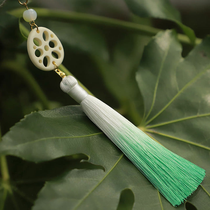 Buddha Stones suerte bordado loto Koi pez conejo flor Hanfu bolso bandolera bolso de hombro - image 7