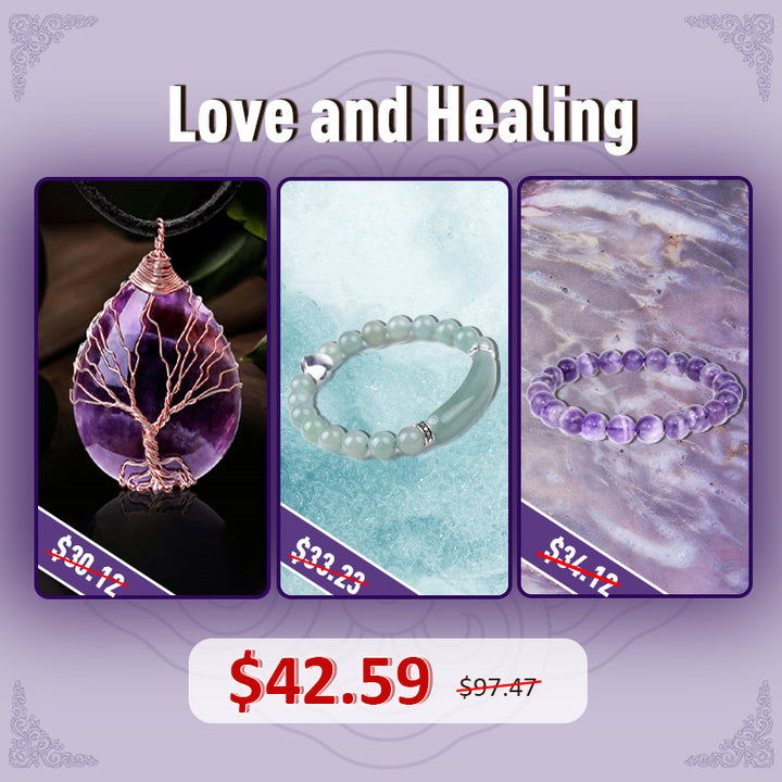 Set de regalo de amor y curación de Buddha Stones