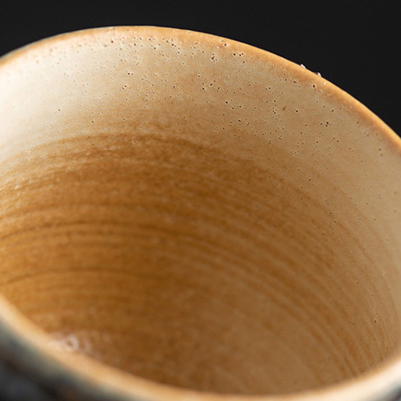 Taza de café de cerámica con cambio de horno de girasol de Buddha Stones , taza de café expreso con leche y té, 250ml
