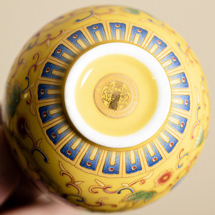 Taza de té de cerámica con diseño de vaina de flor de loto, Buddha Stones, taza de té de Kung Fu, 80ml