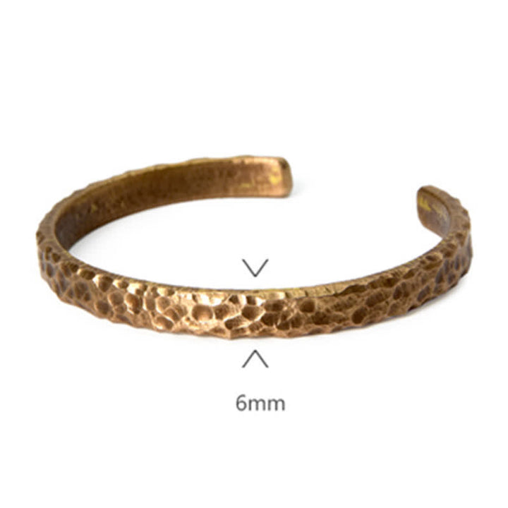 Brazalete de cobre con diseño simple de Buddha Stones