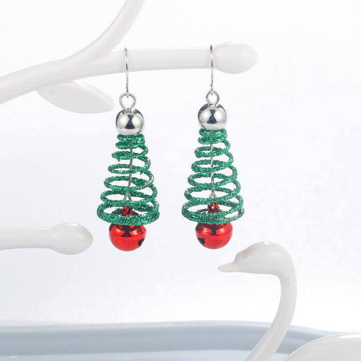 Pendientes colgantes con forma de árbol de Navidad