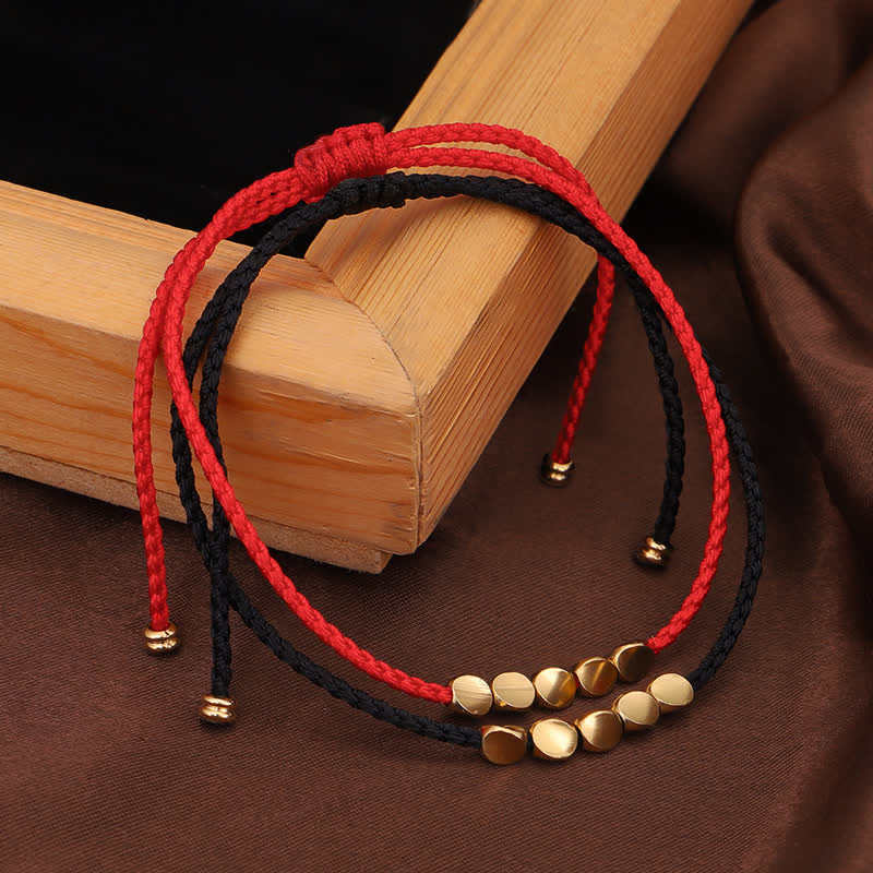 Pulsera de Hilo Rojo de la Suerte FengShui de Buddha Stones