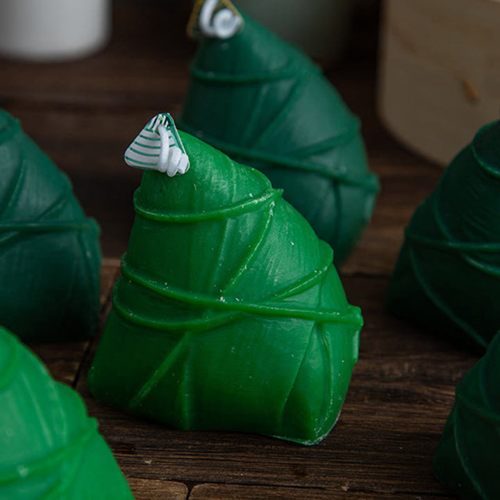 Vela perfumada con patrón Zongzi del Festival del Barco del Dragón de Buddha Stones , regalo para familiares y amigos