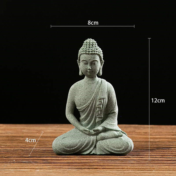 Estatua tibetana de meditación, contemplación, Buda, serenidad, compasión, decoración - Sentado 8*4*12 - image 8