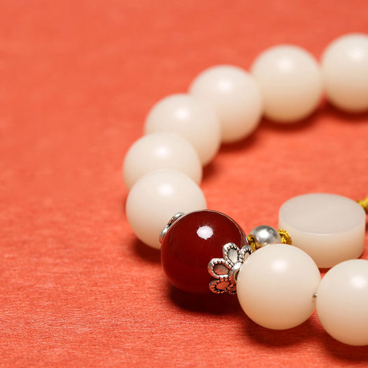 Buddha Stones, semilla de Bodhi, ágata roja, obsidiana negra, cristal rosa, Cuarzo rutilado, pulsera Mala de muñeca de la paz