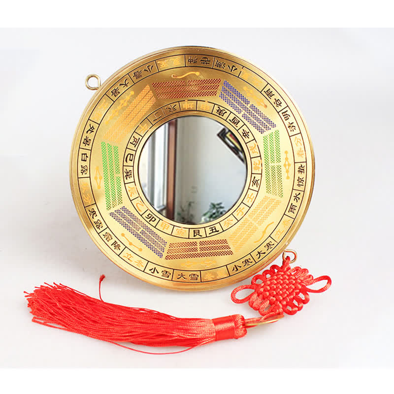 Mapa Feng Shui Bagua Moneda de cobre Equilibrio anudado chino Mapa de energía
