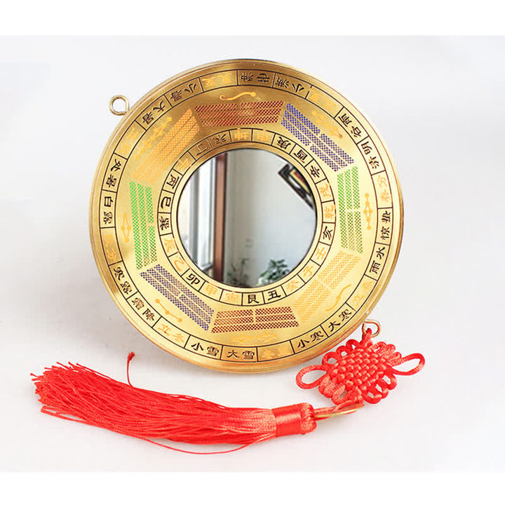 Mapa Feng Shui Bagua Moneda de cobre Equilibrio anudado chino Mapa de energía