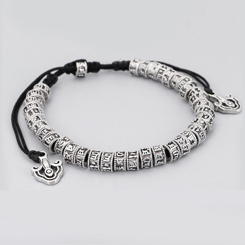 Pulsera de pureza de mantra tibetano hecha a mano con Buddha Stones