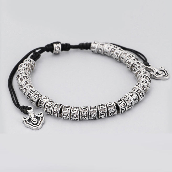 Pulsera de pureza de mantra tibetano hecha a mano con Buddha Stones