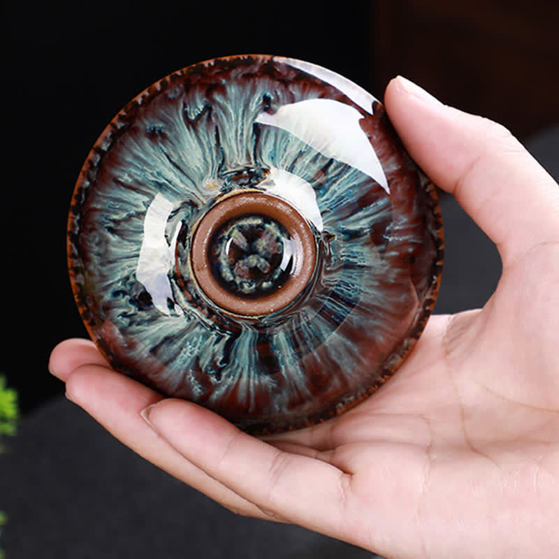 Tazas de té de cerámica coloridas con Buddha Stones para el hogar y la oficina - image 16