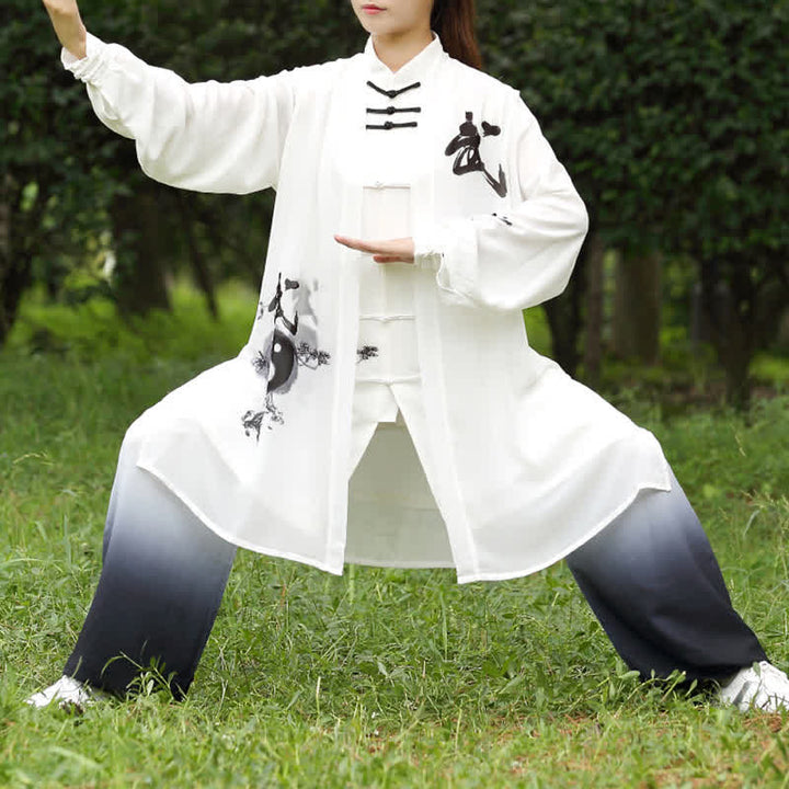 Conjunto de 3 piezas de Buddha Stones con diseño de árbol Yin Yang, Tai Chi, práctica espiritual zen, meditación y oración, uniforme unisex.