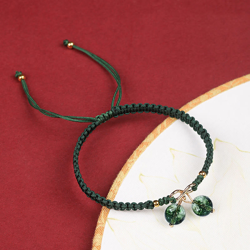 Pulsera positiva con cuentas fantasma, cuarzo fresa Natural, amatista, verde, Buddha Stones