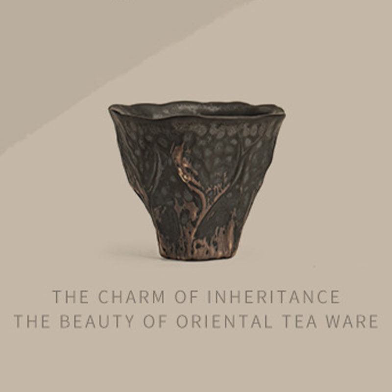 Taza de té de cerámica Zen con forma de flor de loto, Buddha Stones, taza de té de Kung Fu, 50ml