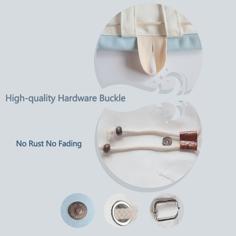 Mochila de lona de gran capacidad bordada hecha a mano con Buddha Stones - image 17