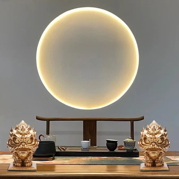 Buddha Stones, estatua de León, resina resistente, decoración para el hogar y la Oficina