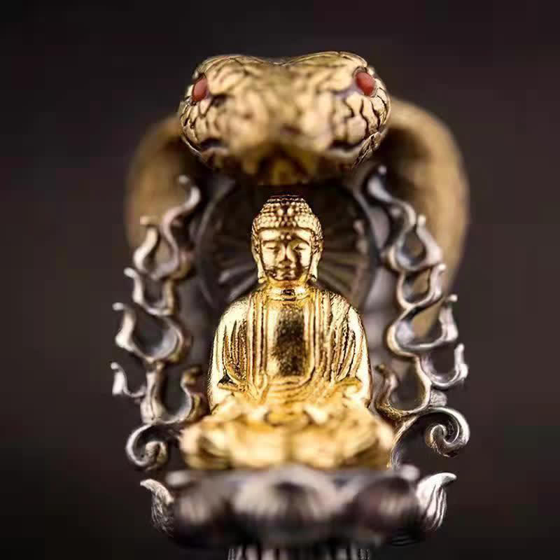 Buddha Stones tibetano Om Mani Padme Hum Buda riqueza rotación collar Vajra colgante - image 3