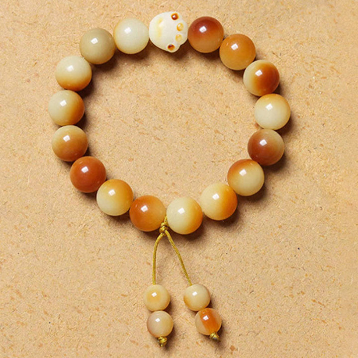 Pulsera de la sabiduría de la paz de la garra de la pata preciosa de la semilla de Bodhi natural de las Buddha Stones