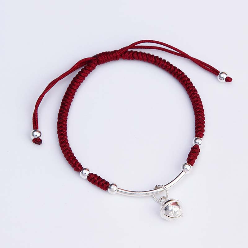 Pulsera de campana de hilo rojo de la suerte FengShui de Buddha Stones