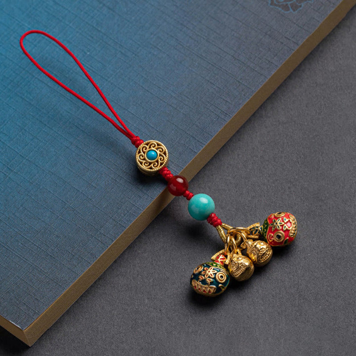 Buddha Stones, oro, bestia tragadora, familia, suerte, llavero de coche, decoración colgante para teléfono