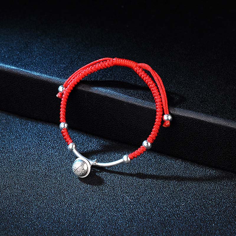 Pulsera de campana de hilo rojo de la suerte FengShui de Buddha Stones
