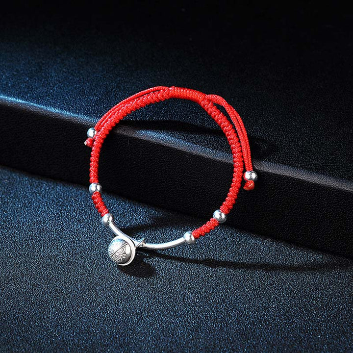 Pulsera de campana de hilo rojo de la suerte FengShui de Buddha Stones