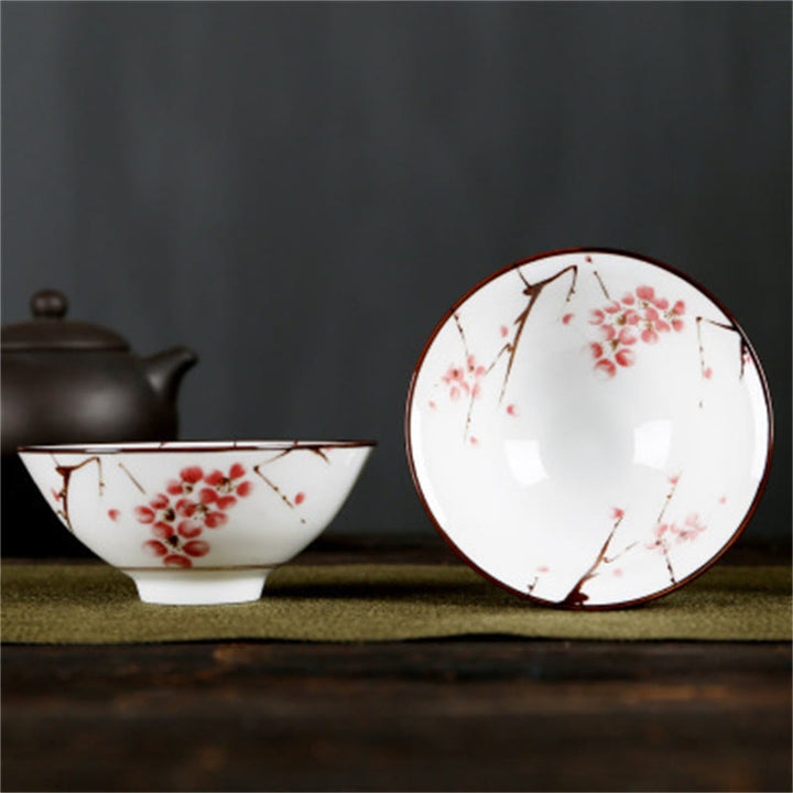 Taza de té de Buddha Stones, flores, carácter Fu, montañas, loto, flores de cerezo, taza de té de Kung Fu